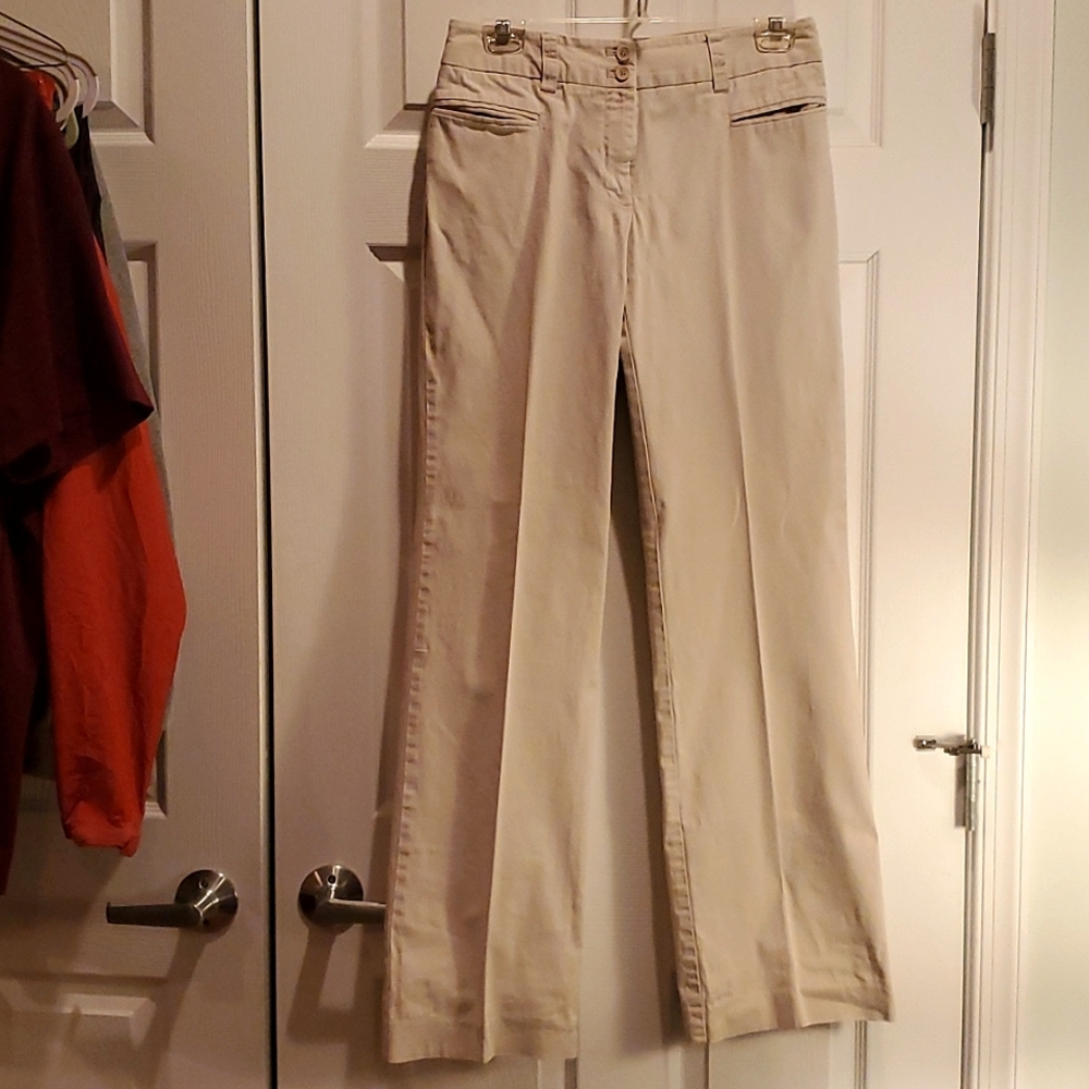 New York & Co khaki pants, sz 4 Tall